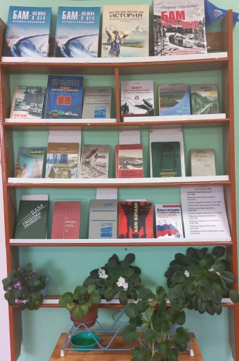 Книжная выставка "БАМ - стройка века"